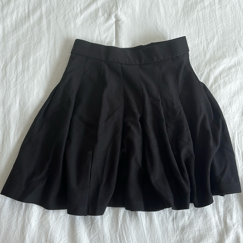 Zara girls black pleated skirt